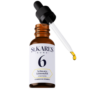 Schwarzkümmelöl + Vitamin D3 (Stärkung des Immunsystems) + Vitamin E // 50 ml