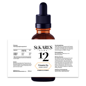 FÜR DAS IMMUNSYSTEM: Vitamin D3 Depot 10.000 IE + Vitamin K2 (Mk-7) + Vitamin E // 50 ml